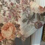 Late August  floral short sleeve summer tunic-style sweater top. Photo 5