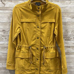 Eden Society Womens S Jacket Antsla Yellow Mustard Stretch Snap Down Cargo Cinch Photo 0