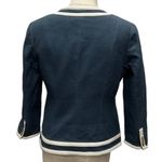 Pendleton Gold Button Blazer Jacket Blue White Trim Sailor Coastal Sz 6P Petites Photo 8