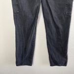 SO  Juniors Super High Rise Black Cargo Jogger Drawstring Denim Jeans Size 5/27 Photo 3