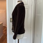 Vintage Y2K corduroy chocolate brown embroidered blazer Size M Photo 6