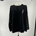 Love Lace black long sleeve fleece lightening bolt and stars top size 2X Photo 10