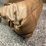 Coach  Ashley Large Beige Leather Carryall Satchel Shoulder Bag​ Photo 7