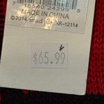 Mud Pie  Red Black Windowpane Everly Bow Tunic Ruby Large (12/14) NWT Photo 6