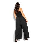 City Chic  Black Smocked Halter Jumpsuit Sz.L(20) Photo 2