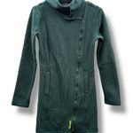 Bench  Green Long Jacket Size XS Asymmetrical Zip Casual Fall Layer‎ Photo 0