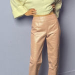 Bagatelle Vintage ‎ 100% Leather Pants in Pink Size 6 Fits Like a 0 Photo 0
