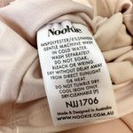 Nookie  Hermosa Midi Dress Blush Pink Ruffle Off Shoulder Stretch Cocktail L NWT Photo 6