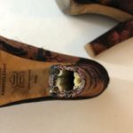 Kathryn Amberleigh Platform Pumps Heels Jacquard Black Brown 6.5 Photo 9