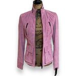 Ideology Pink Suede Leather Moto Jacket Women's Size XS Photo 3