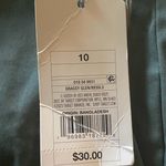 A New Day NWT--WOMENS BELTED SND PLEATED CHINO PANTS-SIZE 10 Color is grassy glen, 98% cotton and 2% spandex, brand new without tags Measurements: Waist: side by side 17 inches  Inseam: 29 inches  Photo 9