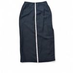 Emma James Vintage  by Liz Claiborne Black Midi Linen Blend Skirt Photo 7