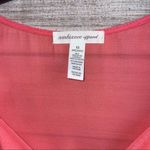 Ambiance Apparel  top blouse women’s size medium salmon with bow in front * Photo 4
