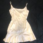 Princess Polly NWT White Cream Ivory Satin Mini Dress Marilyn Monroe Photo 4
