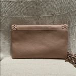 Moda Luxe   Natural Colored Foldover Clutch with Chain Strap and Tassel Photo 2