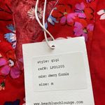 BeachLunchLounge  Red Floral Dress M Photo 4