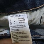 American Eagle  Mom Jeans Blue Denim Stretch AE Womens High Rise Medium Wash SZ 4 Photo 8