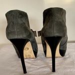 Michael Kors MICHAEL  Gray Suede Open Toe Bootie Photo 13
