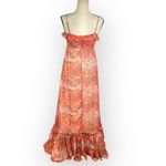 byTiMo Chiffon Strap Maxi Dress Women's XS Salmon Bright Field Sleeveless NWOT Pink Photo 4