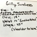 Gilli Striped Midi Dress Size L Navy Blue White Tie Waist Lined Short Sleeve Size L Photo 8