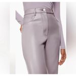 Aritzia Wilfred The Melina High Rise Vegan Leather Pants in Purple/gray size 6 Gray Photo 2