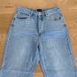White Fox Boutique White Fox Jeans Wide Leg High Waist Size L Blue Photo 1