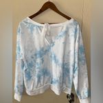 1. State  Nordstrom Tie Back Pullover Sweatshirt in Tie Dye Whisper - size XL Photo 3
