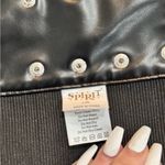 Spirit Black Vinyl Halter Bikini Top & Black Faux Leather Lace-up Corset Photo 8