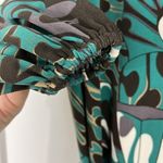 Laundry by Shelli Segal Size 2 Green and Brown Long Sleeve Dress Photo 4