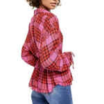 Free People FINAL PRICE Pacific Dawn Plaid Shirt Photo 5
