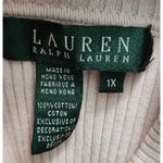Ralph Lauren Lauren Women's Pink Ribbed Cotton Turtleneck Sweater 1X Photo 3