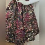 Jessakae Elegant Black and Purple Floral Dress Size Medium. Photo 5