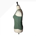 Heroine Sport‎ Tank Top Women XS Sage Green Ribbed Shelf Bra Racerback Athletic Photo 4