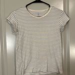 Brandy Melville Striped Blue and White Tee Photo 0