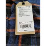 prAna Women's Golden Canyon Flannel Shirt 100% Organic Cotton Rich Sapphire Sz S Photo 7