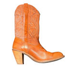 Capezio  Womens Brown Leather Heeled Western Cowboy Boots Size 8 M Vintage USA Photo 8