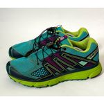 Salomon Soloman X Mission Trail Running Hiking Walking Sneakers Blue Green Size 9.5 Photo 2