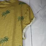 Anthropologie Pilcro Palm Tree Print Mustard T-Shirt Size S Photo 7