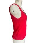 Lafayette 148 100% Cashmere Cherry Red Knit Shirt Tank Top Size Medium Photo 1