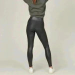 Spanx  Faux Leather Black Leggings Women’s Size M Photo 1