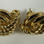 Christian Dior Christian Dior Gold Tone Vintage Earrings Pierced Photo 0