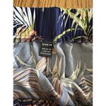 SheIn Curvy Off Shoulder Crop Top and Shorts 2 Piece Navy Floral Set Sexy Sz L Photo 3