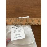 Madewell The Perfect Vintage Wide-Leg Crop Jean - White, Size 33P Photo 6