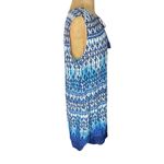 BeachLunchLounge Tasseled Blue Sleeveless Shift Dress Large Photo 5
