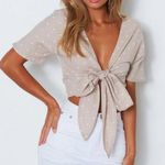 White Fox Boutique Tie Star Top Photo 0