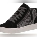 Aqua College Womens Guliette Leopard Sneaker Sz 8 Black Photo 6