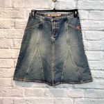 Billabong Vintage  Sample Blue Fade Denim Flare A-Line Skirt Size 5 Photo 0