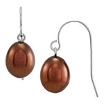 Giani Bernini NEW Cultured Freshwater Pearl EARRINGS Chocolate & Sterling Silver Photo 0