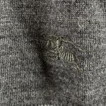 Burberry BRIT Gray Extra Fine Merino Wool Knit V-Neck Sweater FLAW Size Medium Photo 5