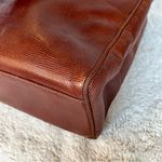 Salvatore Ferragamo Vara Embossed Lizard Vintage Tote Photo 11